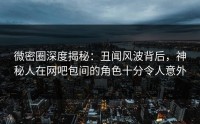 微密圈深度揭秘：丑闻风波背后，神秘人在网吧包间的角色十分令人意外