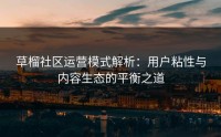 草榴社区运营模式解析：用户粘性与内容生态的平衡之道
