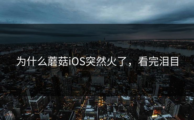 为什么蘑菇iOS突然火了，看完泪目