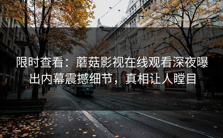 限时查看：蘑菇影视在线观看深夜曝出内幕震撼细节，真相让人瞠目